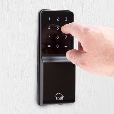 Zpad on wall with pinger pressing buttons